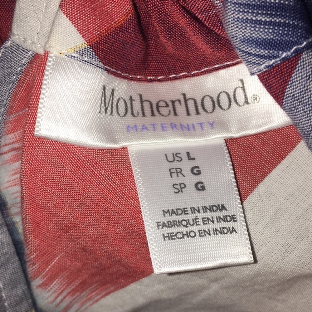 Motherhood summer tank top size large plaid summer tank top baby momma t… - Picture 8 of 10